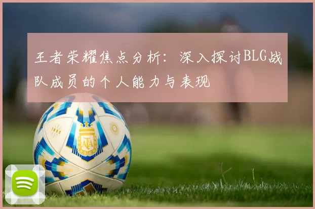 王者荣耀焦点分析:深入探讨BLG战队成员的个人能力与表现